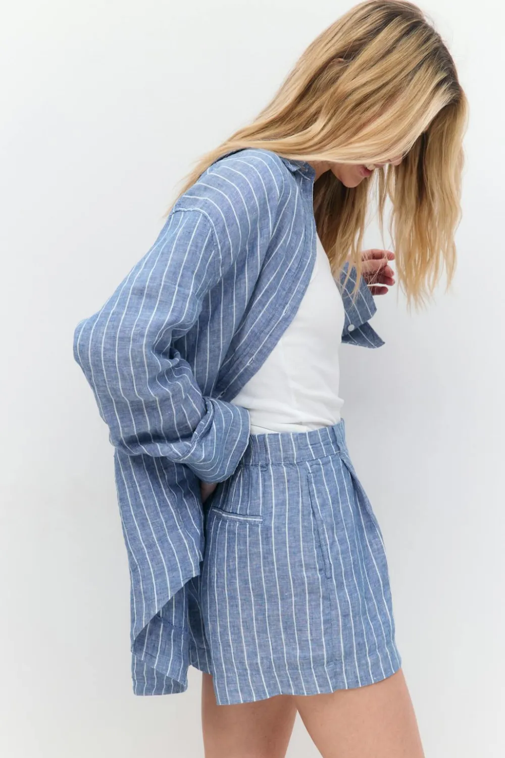 Gina Tricot inen hort Blå Sale