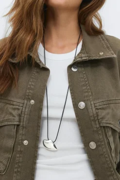 Gina Tricot Long necklace Sølv Discount