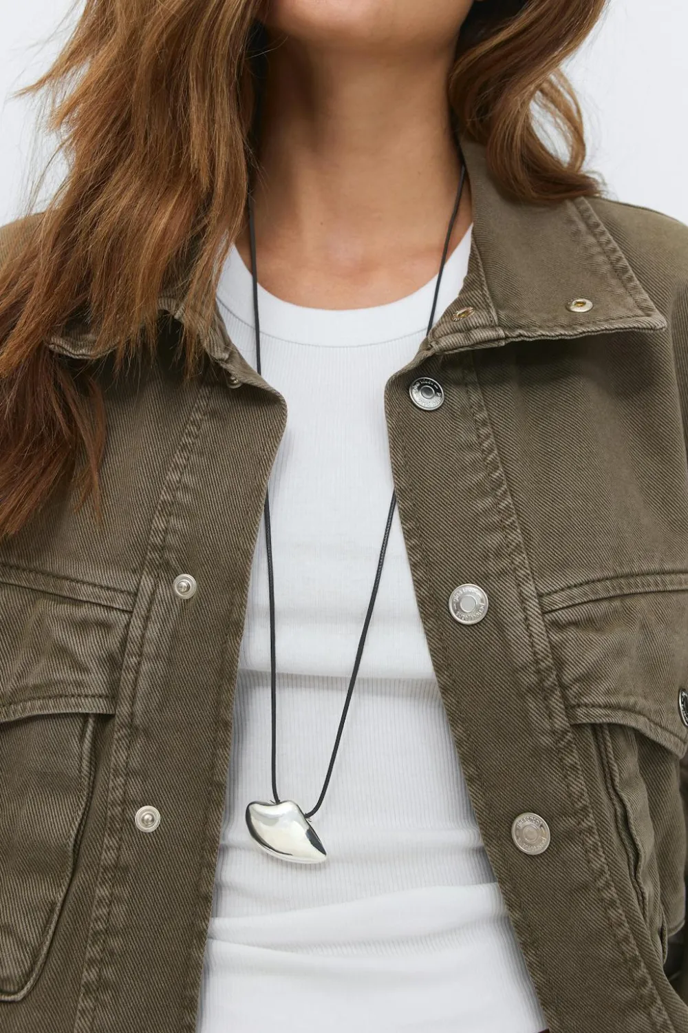 Gina Tricot Long necklace Sølv Discount