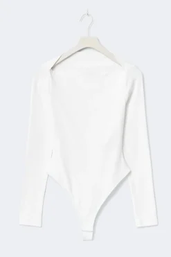 Gina Tricot ong eeve body Hvit Clearance
