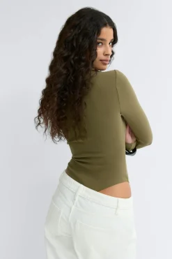 Gina Tricot ong eeve body Grønn Best