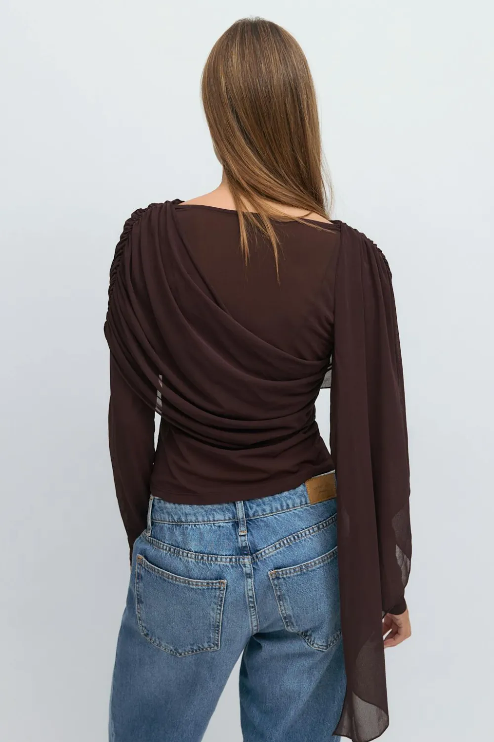 Gina Tricot ong eeve haw top Lilla Hot