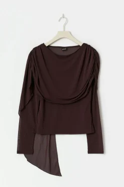 Gina Tricot ong eeve haw top Lilla Hot