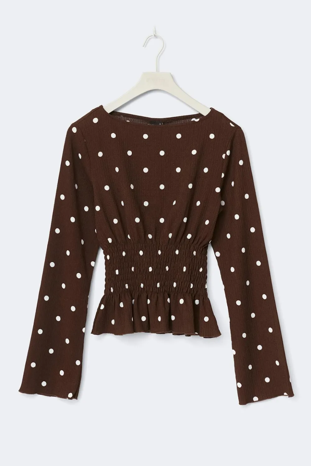 Gina Tricot ong eeve ock top Hvit Online