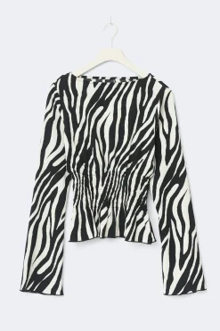Gina Tricot ong eeve ock top Svart Clearance