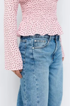 Gina Tricot ong eeve ock top Rosa Sale