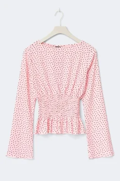 Gina Tricot ong eeve ock top Rosa Sale