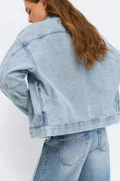 Gina Tricot ooe deni jacket Blå Discount