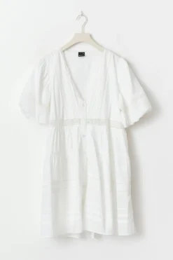 Gina Tricot Loose mini dress Hvit New
