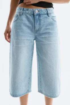Gina Tricot Loose n' luxe denim shorts Blå Discount