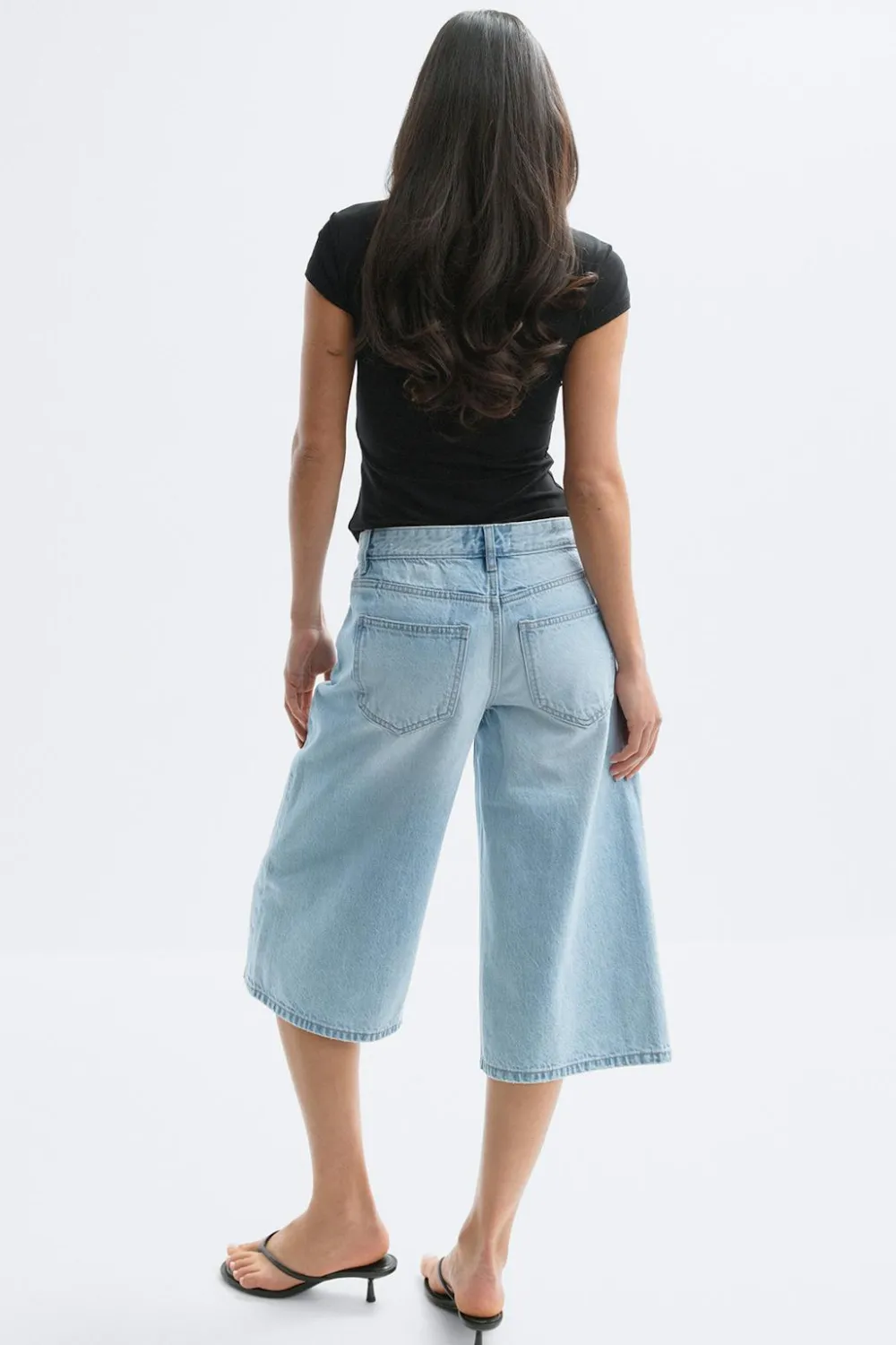 Gina Tricot Loose n' luxe denim shorts Blå Discount