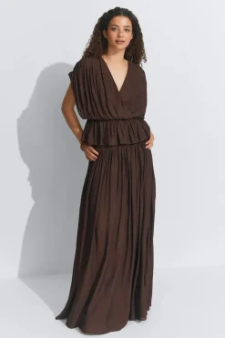 Gina Tricot Loose sleeveless top Brun Hot