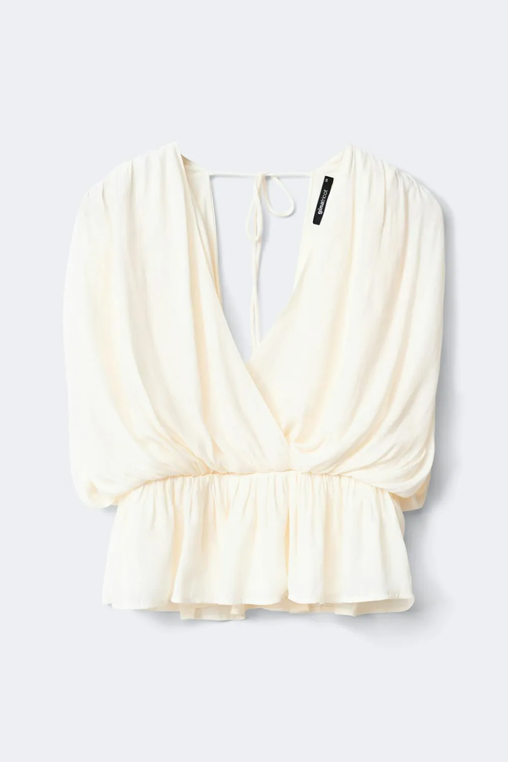 Gina Tricot Loose sleeveless top Hvit Clearance
