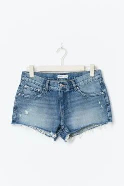 Gina Tricot Low denim shorts Blå