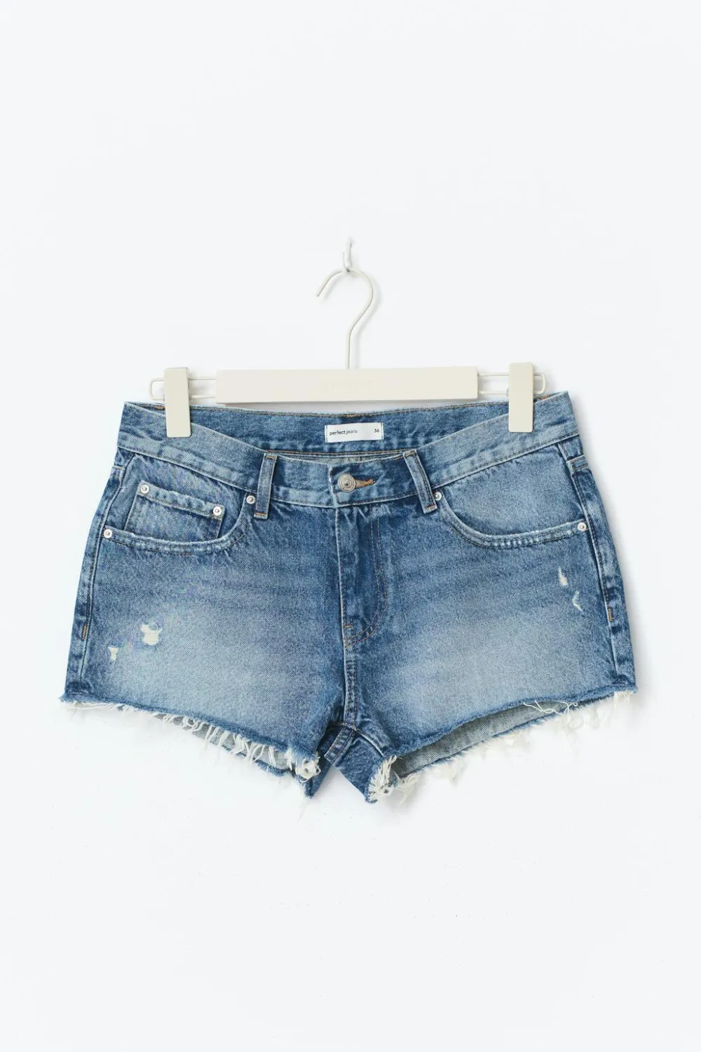 Gina Tricot Low denim shorts Blå