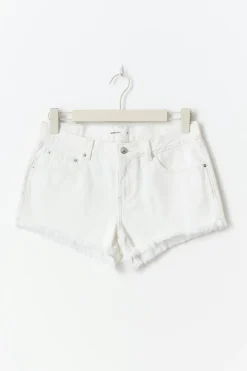 Gina Tricot Low denim shorts Hvit Clearance