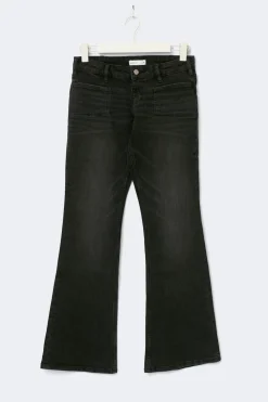 Gina Tricot Low flare jeans Svart Online