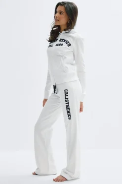 Gina Tricot 14+ ow fare weatpant Hvit Clearance