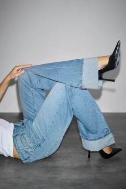 Gina Tricot Lowkey tailored jeans Blå Discount