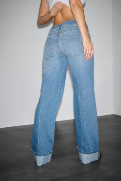 Gina Tricot Lowkey tailored jeans Blå Discount