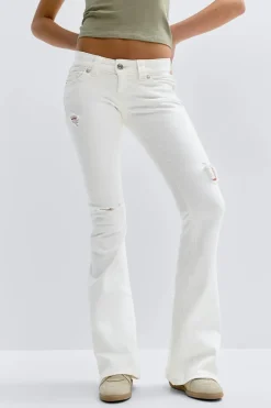 Gina Tricot 14+ ow rie fare jean Hvit Outlet