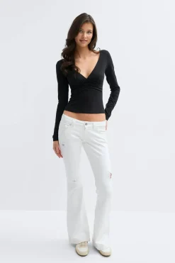 Gina Tricot 14+ ow rie fare jean ta Hvit Discount