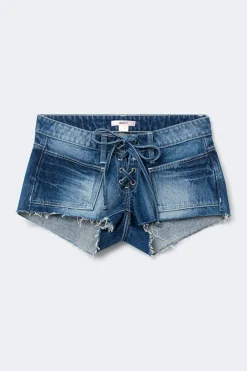 Gina Tricot 14+ ow tie deni hort Blå