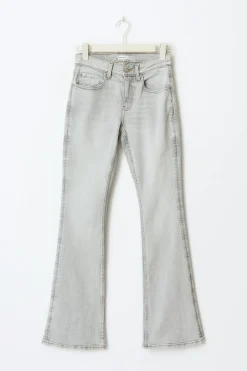 Gina Tricot Low waist bootcut jeans Grå Outlet