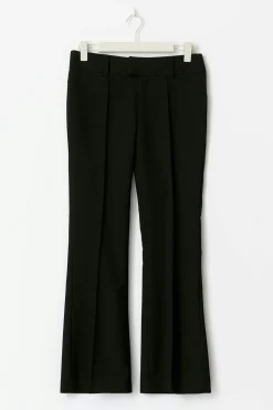 Gina Tricot Low waist bootcut trousers Svart Outlet