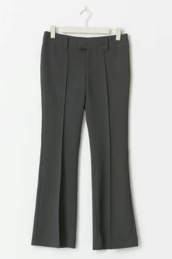 Gina Tricot Low waist bootcut trousers Grå Outlet