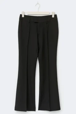 Gina Tricot Low waist bootcut trousers Svart Clearance