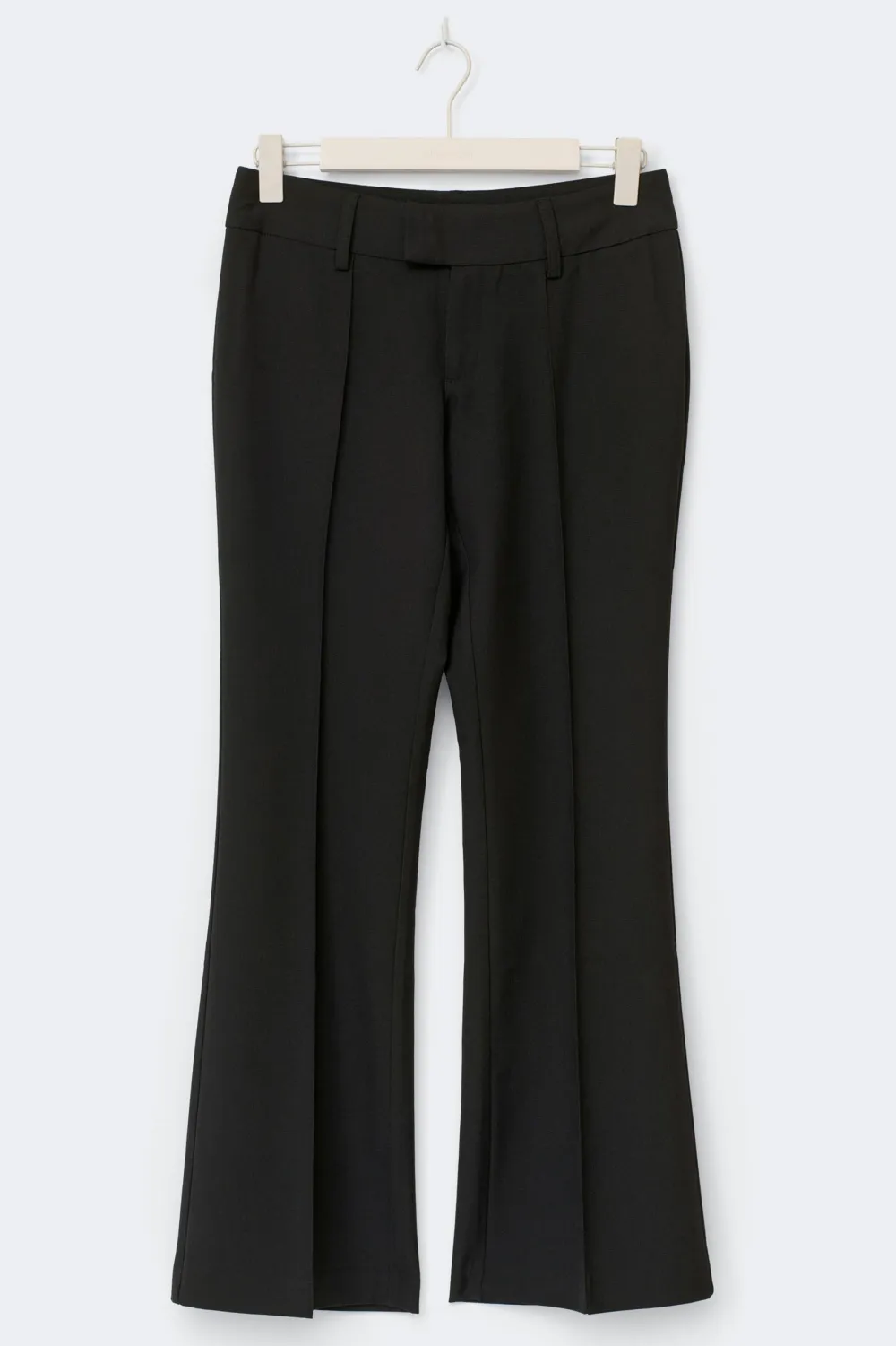 Gina Tricot Low waist bootcut trousers Svart Clearance