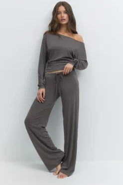 Gina Tricot ow wait oungewear trouer Grå Online