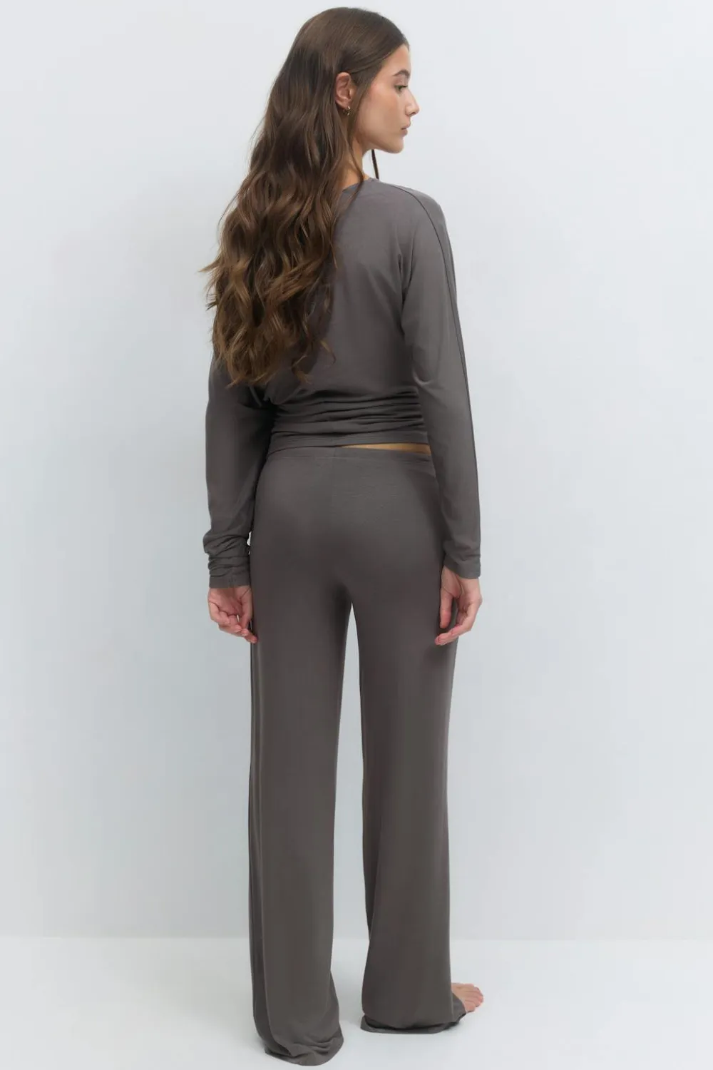 Gina Tricot ow wait oungewear trouer Grå Online