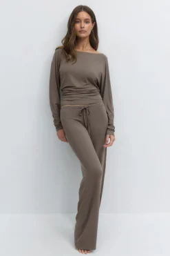 Gina Tricot ow wait oungewear trouer Brun New