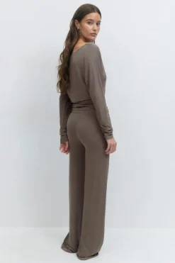 Gina Tricot ow wait oungewear trouer Brun New
