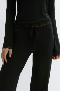 Gina Tricot ow wait oungewear trouer Svart Hot