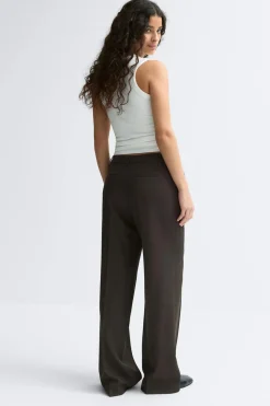 Gina Tricot Low waist trousers Brun Hot