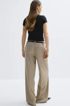 Gina Tricot Low waist trousers Beige Sale
