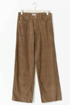 Gina Tricot Low wide cord jeans Brun Best