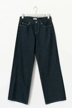Gina Tricot Low wide jeans Blå Sale