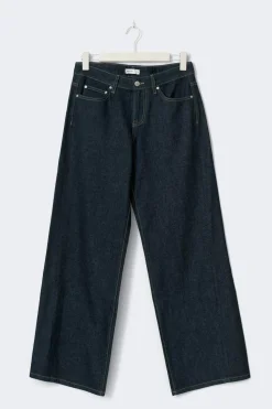 Gina Tricot Low wide tall jeans Blå Best