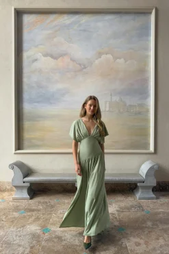 Gina Tricot Maxi dress Grønn Discount