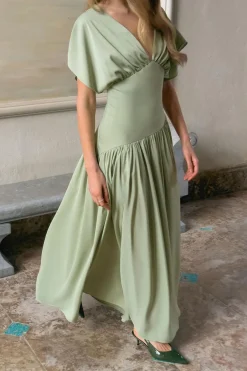 Gina Tricot Maxi dress Grønn Discount