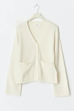 Gina Tricot erino woo knitted cardigan Hvit Sale