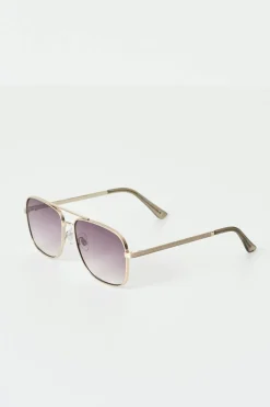 Gina Tricot Metal aviator sunglasses Beige Best