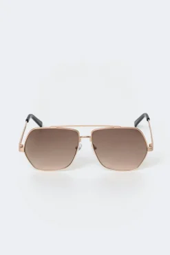 Gina Tricot Metal frame aviator sunglasses Svart