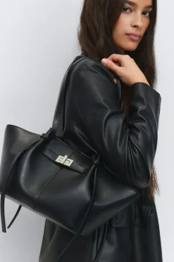 Gina Tricot Midi long strap bag Svart Best