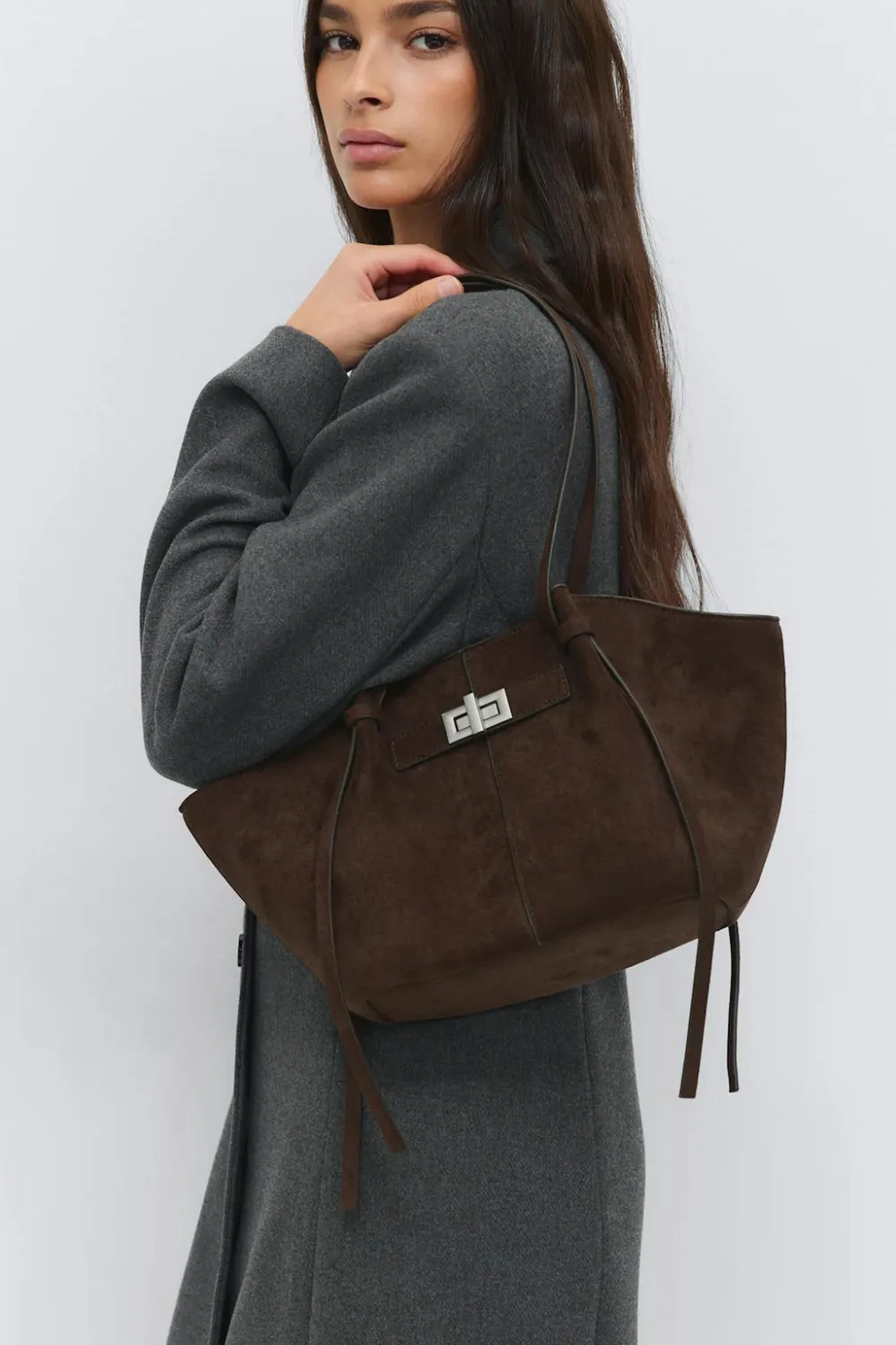 Gina Tricot Midi long strap bag Brun Best