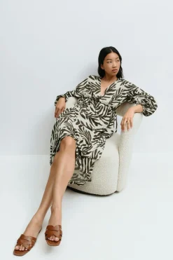 Gina Tricot idi wrap dre Grønn Outlet